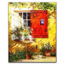 100% hand painted oil painting Home decoration high quality landscape knife painting pictures