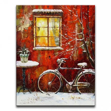 100% hand painted oil painting Home decoration high quality landscape knife painting pictures