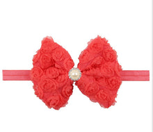 12Clrs Fashion children kids Baby girls Pearl & 2-layer Rose Flowers Bowknot Headband Headwear Hair Band Head Piece Accessories
