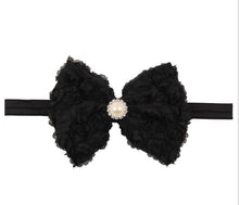 12Clrs Fashion children kids Baby girls Pearl & 2-layer Rose Flowers Bowknot Headband Headwear Hair Band Head Piece Accessories