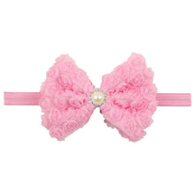 12Clrs Fashion children kids Baby girls Pearl & 2-layer Rose Flowers Bowknot Headband Headwear Hair Band Head Piece Accessories