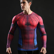 2017 Brand Men Marvel Superhero T Shirt Punisher Long Sleeve T Shirts Fitness Superman 3D Shirts Compression Shirt Tights Male