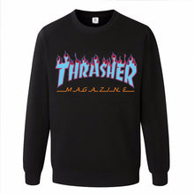2017 New Fashion Brand men Thrasher Hoodie Hip Hop Flame Fleece Pullover Sweatshirt Men Streetwear Mens women hoodies