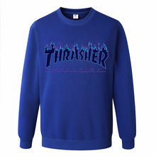 2017 New Fashion Brand men Thrasher Hoodie Hip Hop Flame Fleece Pullover Sweatshirt Men Streetwear Mens women hoodies