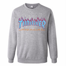 2017 New Fashion Brand men Thrasher Hoodie Hip Hop Flame Fleece Pullover Sweatshirt Men Streetwear Mens women hoodies