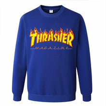 2017 New Fashion Brand men Thrasher Hoodie Hip Hop Flame Fleece Pullover Sweatshirt Men Streetwear Mens women hoodies