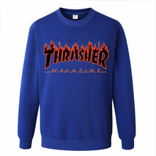 2017 New Fashion Brand men Thrasher Hoodie Hip Hop Flame Fleece Pullover Sweatshirt Men Streetwear Mens women hoodies