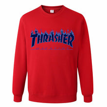 2017 New Fashion Brand men Thrasher Hoodie Hip Hop Flame Fleece Pullover Sweatshirt Men Streetwear Mens women hoodies