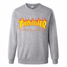 2017 New Fashion Brand men Thrasher Hoodie Hip Hop Flame Fleece Pullover Sweatshirt Men Streetwear Mens women hoodies