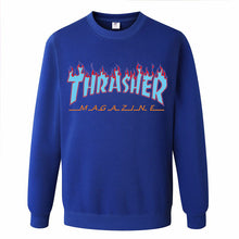 2017 New Fashion Brand men Thrasher Hoodie Hip Hop Flame Fleece Pullover Sweatshirt Men Streetwear Mens women hoodies
