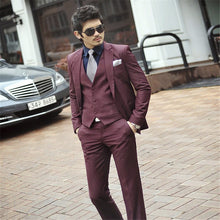 2017 Spring Formal Suit Jackets Slim Custom Fit Tuxedo Brand Fashion Bridegroom Men's Business Dress Mandarin Collar Blazers
