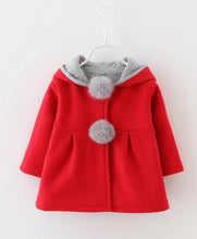 2017 Spring and Autumn Baby Girls Infants Kids Ball Cute Rabbit Hooded Princess Jacket Coats Outwears Christmas Gifts Roupas