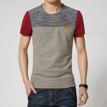 2017 new casual tshirt fashion patchwork t shirt men high quality t-shirt short sleeved camisetas slim fit Tops & Tees
