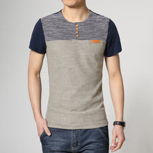 2017 new casual tshirt fashion patchwork t shirt men high quality t-shirt short sleeved camisetas slim fit Tops & Tees