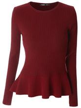 2017 spring new women long sleeve sweater womens knitted pullover sweater pleated fish tail sweaters femme tricot pull jumper