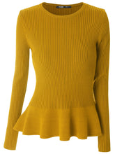 2017 spring new women long sleeve sweater womens knitted pullover sweater pleated fish tail sweaters femme tricot pull jumper