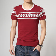 2017 summer style T-shirt men casual print short sleeve cotton t shirt slim  patchwork Tee shirt Top plus size 3Xl 4Xl 5Xl