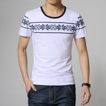 2017 summer style T-shirt men casual print short sleeve cotton t shirt slim  patchwork Tee shirt Top plus size 3Xl 4Xl 5Xl