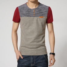 2017 summer style T-shirt men casual print short sleeve cotton t shirt slim  patchwork Tee shirt Top plus size 3Xl 4Xl 5Xl