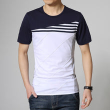 2017 summer style T-shirt men casual print short sleeve cotton t shirt slim  patchwork Tee shirt Top plus size 3Xl 4Xl 5Xl