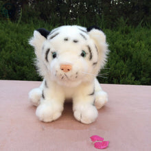 20CM White Yellow Cute Tiger Stuffes Toys Kids Plush Toys Simulation Tiger Dolls Animal Dolls for Children Gifts MR39