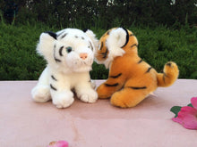 20CM White Yellow Cute Tiger Stuffes Toys Kids Plush Toys Simulation Tiger Dolls Animal Dolls for Children Gifts MR39