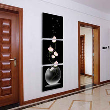 3 Pcs/Set Abstract Art Modern Wall Paintings FLowers Porch Vertical Decorative Picture Wall Art Top Home Decoration