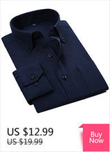 2017 Men's Placket Inner Contrast Dress Shirts Regular Fit Business Casual Long-sleeved Plaid Striped/Twill Shirt For Work Wear