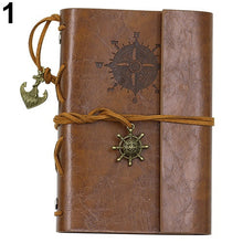 #1 Retro Anchor Faux Leather Cover Notebook Journal Traveler Book Diary Blank String