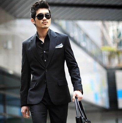 2017 Spring Formal Suit Jackets Slim Custom Fit Tuxedo Brand Fashion Bridegroom Men's Business Dress Mandarin Collar Blazers